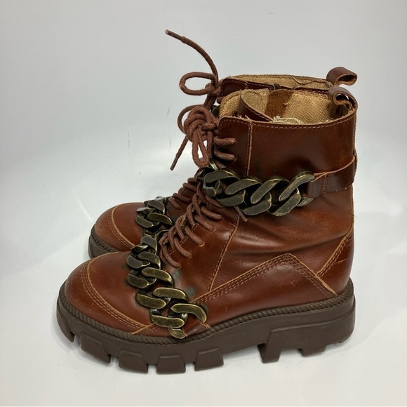 Kelsi Dagger Brooklyn Brave platform lug sole boots size 6 - Picture 5 of 10